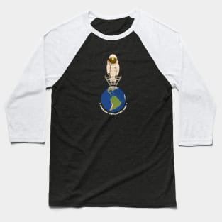 Astronaut on Ladder Baseball T-Shirt